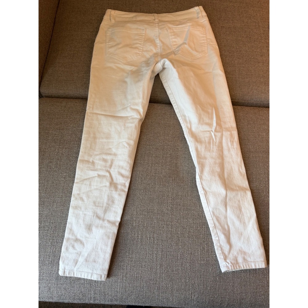 d.jeans Womens White Skinny Denim Jeans Size 8 Stretch Cotton Blend - Picture 4 of 8